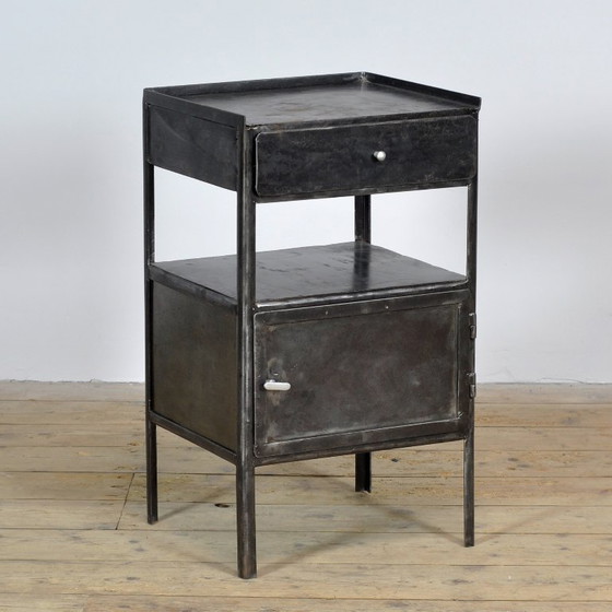 Iron bedside table, 1910s – Nightstands, Vintage (photo 3 of 11)