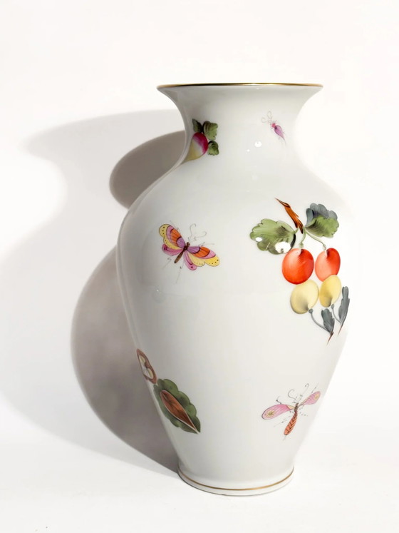Herend Market Garden Porcelain Vase, 1980s (photo 2 of 9)