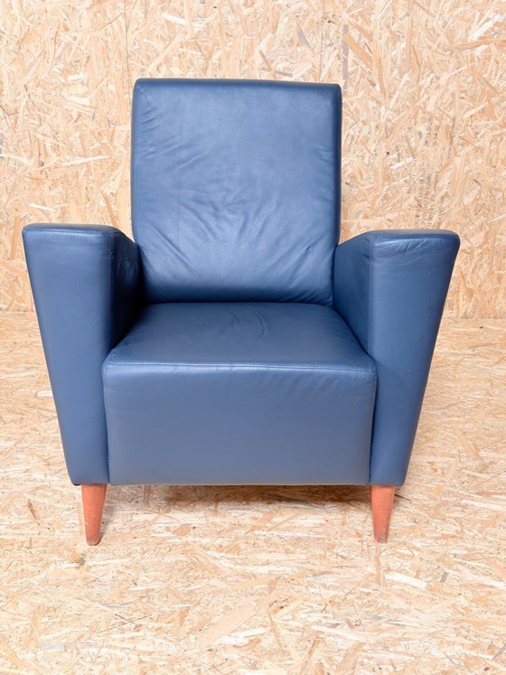 Image 1 of Vintage armchair blue leather