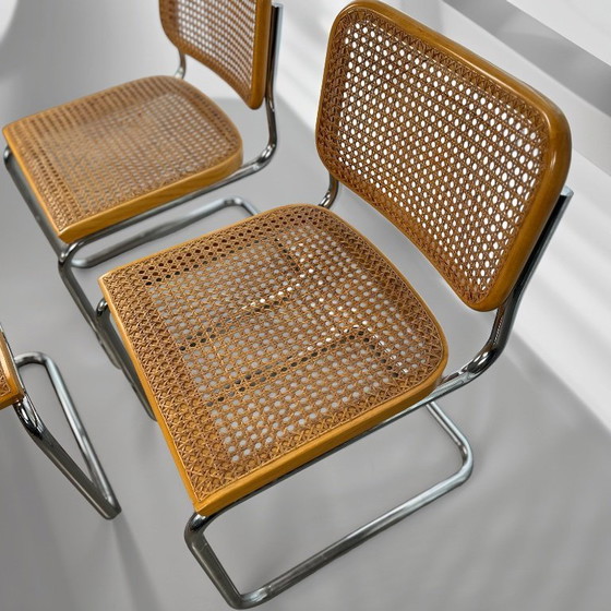 Image 1 of Set of 6 Cesca Chairs by Marcel Breuer for Gavina, 1960s