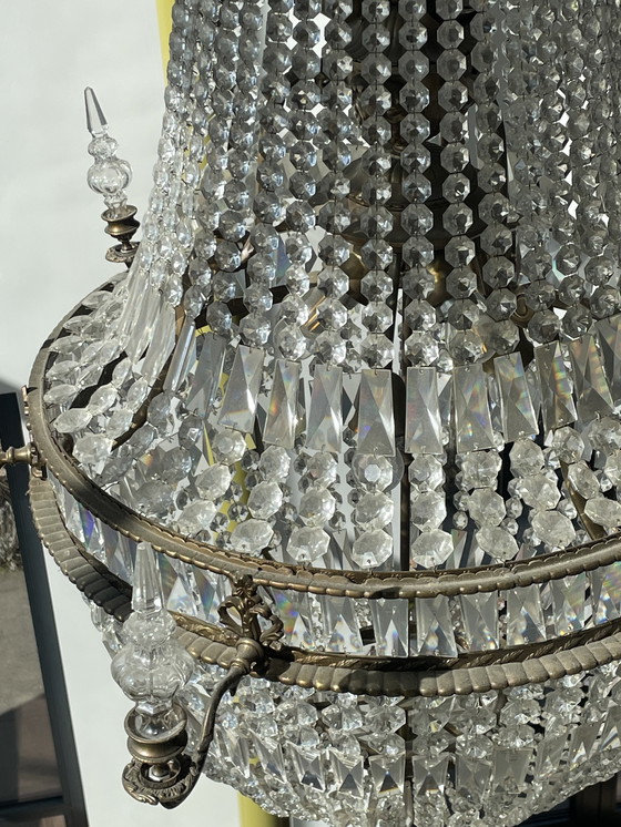 Image 1 of Lampadario a sacco di sacca di perle molto grande