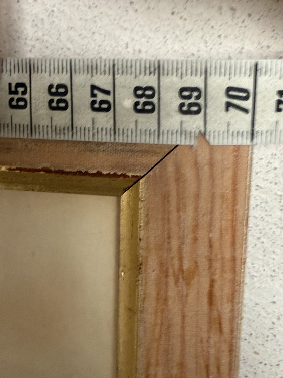 Image 1 of Atmospheric vintage painting with a soft, impressionistic landscape. Dimensions 61x70cm