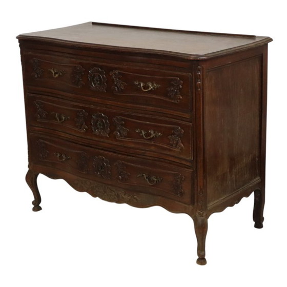 Image 1 of Cassettiera antica in rovere massello