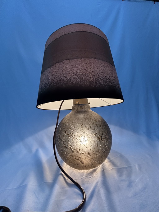 Lampada da tavolo vintage Peill & Putzler 1970, vetro soffiato a mano