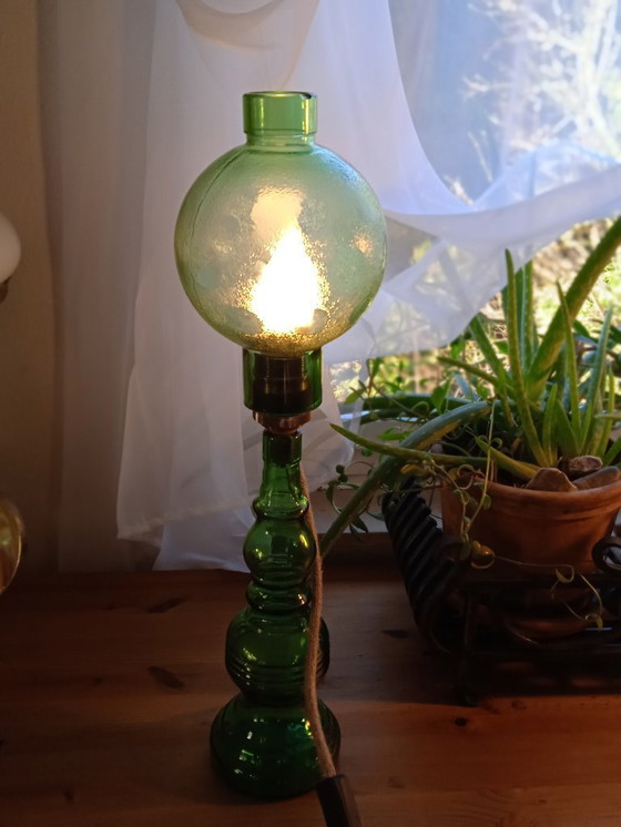 Image 1 of Cevin-Lampe aus grünem Glas in Murano Stil lamp in green glas