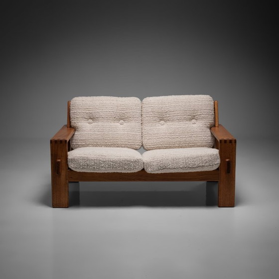 ‘Bonanza’ 2-zitsbank van Esko Pajamies voor Asko, Finland, jaren 60 – 2 zitsbanken, Wood, Wool (photo 5 of 13)