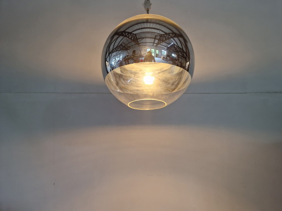 Image 1 of Lampada a globo con specchio vintage