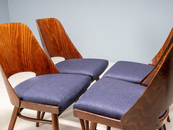 Image 1 of Set van 4 TON 514 stoelen, Oswald Haerdtl, Tsjechoslowakije, jaren 1950