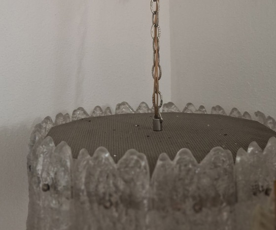 Image 1 of Orrefors frosted ice hanglamp. Carl Fagerlund, Zweden