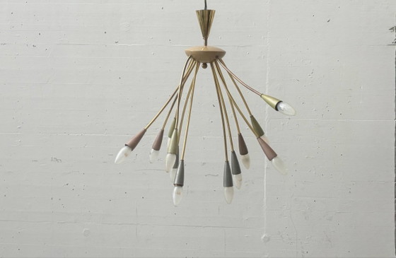 Lampada a forma di ragno vintage, anni '50 – Plafoniere, Metal (photo 12 of 12)