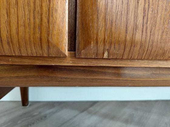 Mid-century Deens dressoir/buffetkast – Glas, Metaal (photo 12 of 15)