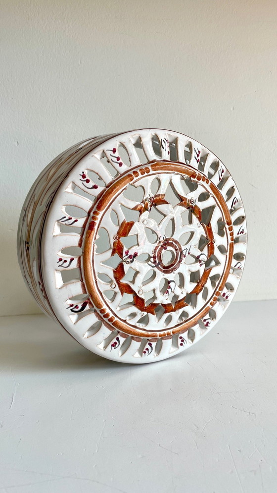 Image 1 of Lámpara de pared de terracota esmaltada artesanal en el centro de Burdeos