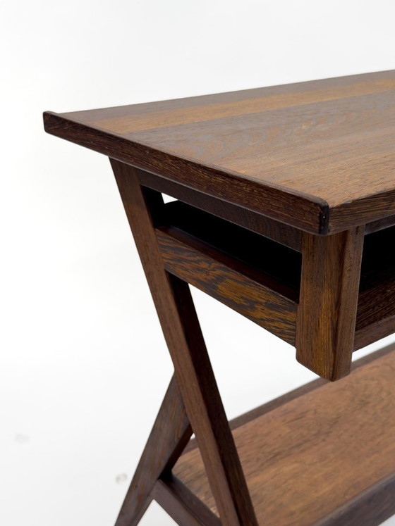 Wengéhouten bijzettafel uit het midden van de vorige eeuw – Wood (photo 12 of 16)