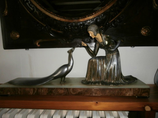Sculpture chryséléphantine bronze Ardt Déco signée D.COSTAN – beeldhouwkunst, Other