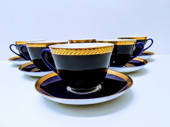 Image 1 of Tea cups with saucers for 6 prs/ Lomonosov LFZ