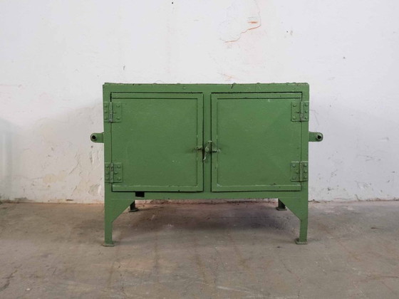 Image 1 of Vintage Workbench Coffe Cabinet Industrial Design 