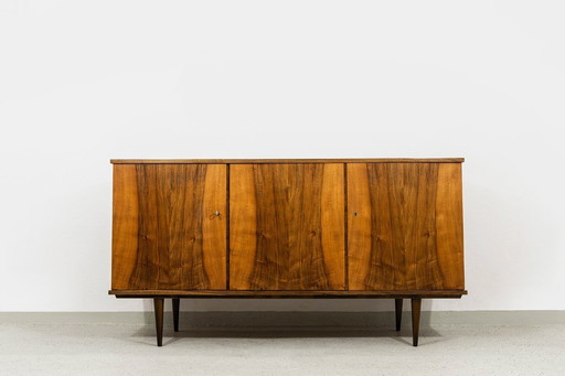 Vintage Walnut Sideboard By Lfm, Poland, 1970’s