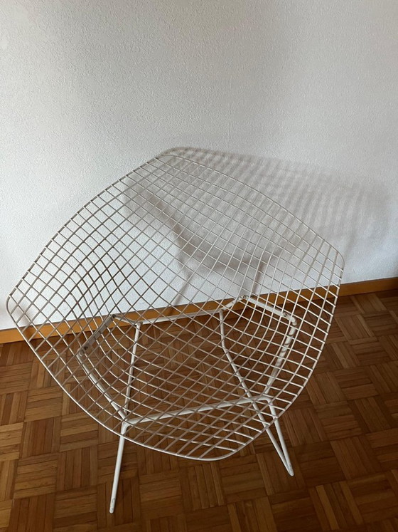 Originele Knoll International stoelen (set van 3) en bijpassende voetenbank – Fauteuils, Metal (photo 8 of 11)