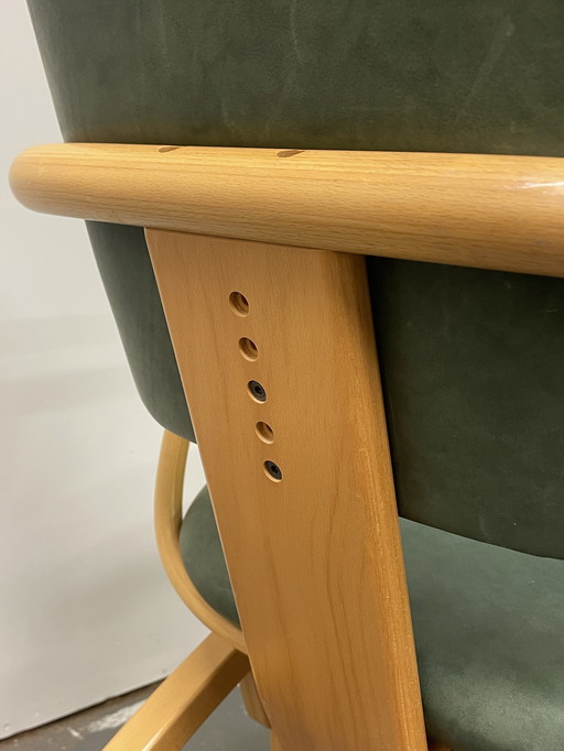 Sedia da ufficio ergonomica vintage Moizi