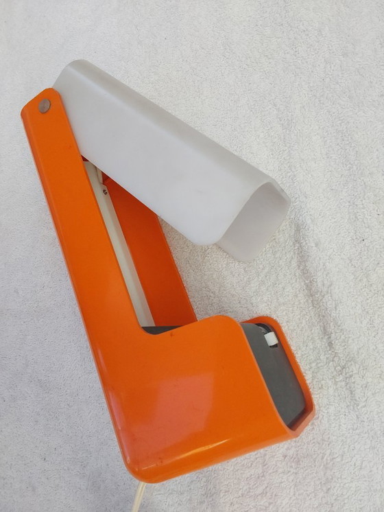 Image 1 of ELL Tablelamp NANBU Japan Model NA-417 Orange Space Age Lamp