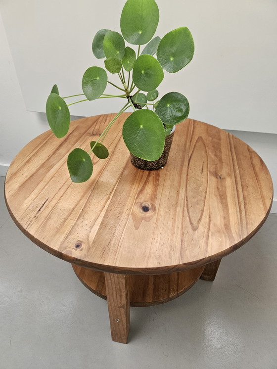 Image 1 of Vintage Scandinavian solid pine side table