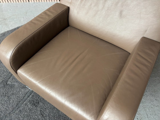 Leolux B Flat Poltrona Pelle Marrone PULITA – Poltrone (photo 5 of 10)