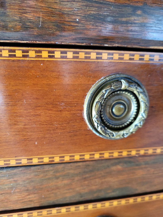 Image 1 of Antiker Sekretär, abklappbarer Deckel, 3 Schubladen