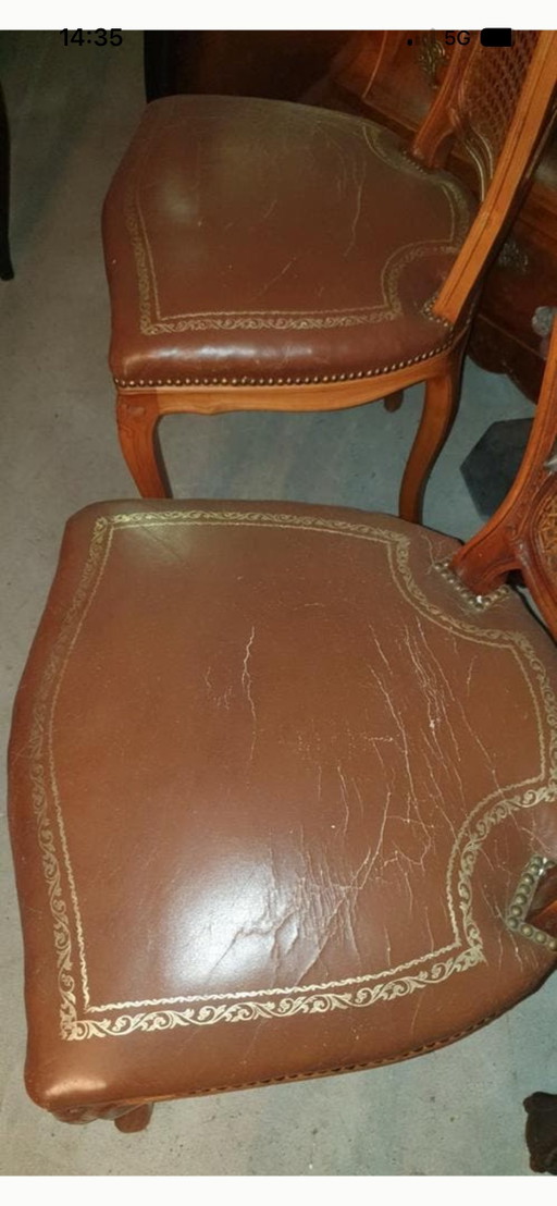 4 Lodewijk eetkamer stoelen 