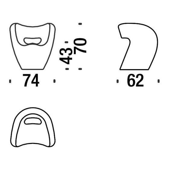 Image 1 of Sedia bianca MOROSO ALBERT - Fauteuil blanc MOROSO ALBERT