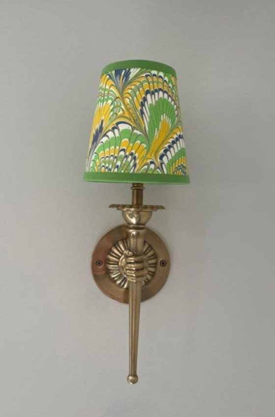 Image 1 of Applique da parete in bronzo, stile André Arbus.