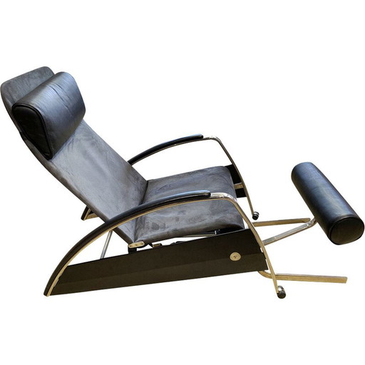 Poltrona vintage "Grand Repos" e il suo pouf di TECTA, 1980