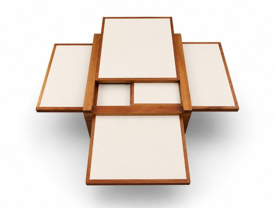Table Modulable Hexa de Bernard Vuarnesson pour Bellato. 1980 – Tables basses, Wood (photo 4 of 8)