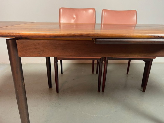 Elegante Tavolo da Pranzo Allungabile in Palissandro Design Mid-Century. Scandinavia, anni '60. (foto 14 di 15)