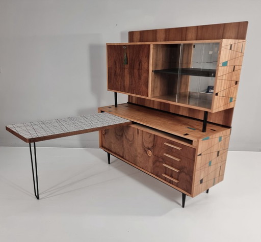 Vintage Sideboard Desk, 1970s