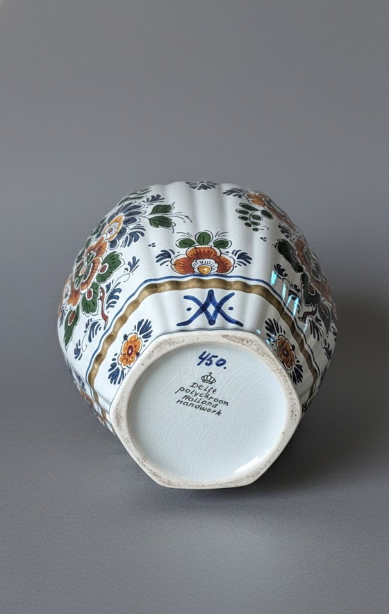 Image 1 of Set di 3 vasi Delftware – Polychroom Holland – Fatti a mano