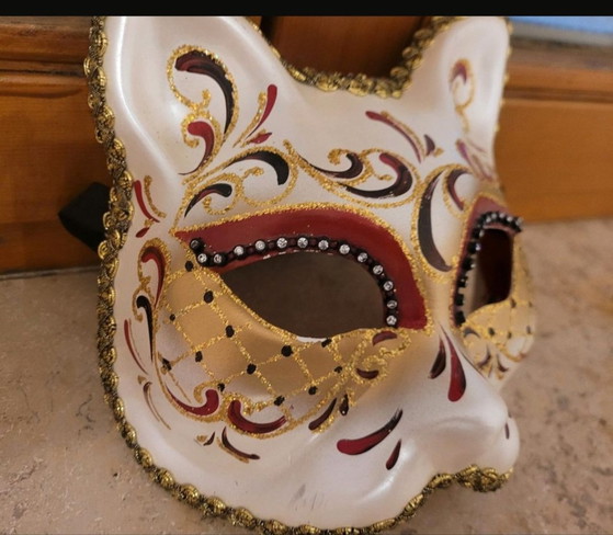 Image 1 of Origineel Venetiaans masker - kat - Carnaval van Venetië