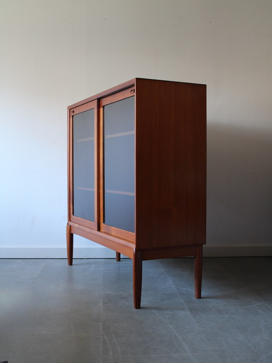 Image 1 of Vintage Deense vitrinekast door Henry Walter Klein voor Bramin