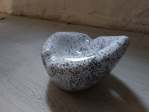 Posacenere vintage firmato Alain Guillard con etichetta