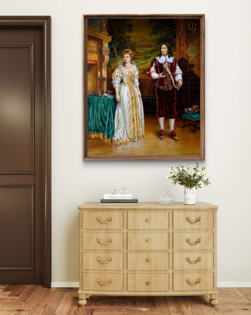 Original Oil Painting And Don't Forget The Pendants - Based On A. Dumas's "The Three Musketeers" (photo 2 of 7)