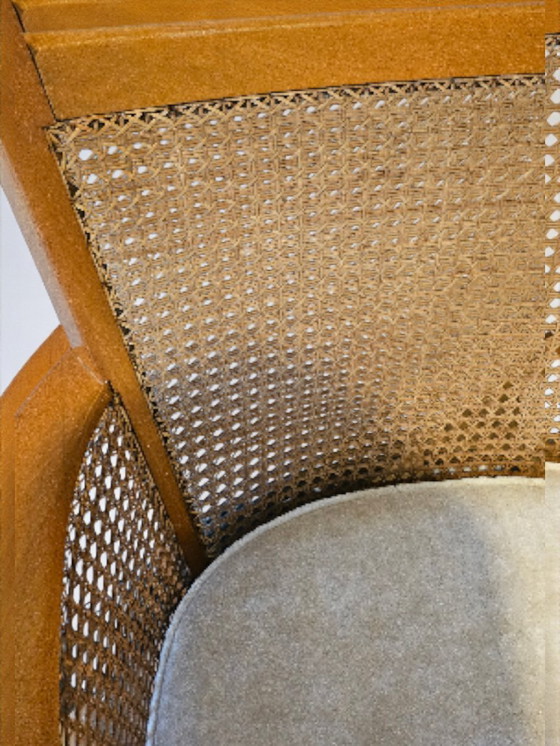 Image 1 of Loungefauteuil uit het midden van de 20e eeuw, vlechtwerk, Paul Boman, 1940, Finland