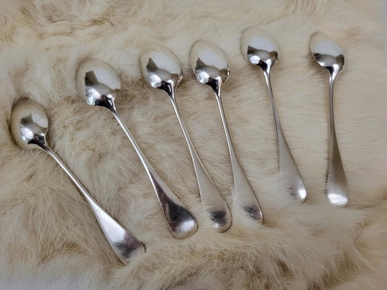 Set of 6 teaspoons in silver metal 18gr – Cutlery Sets (photo 6 of 8)
