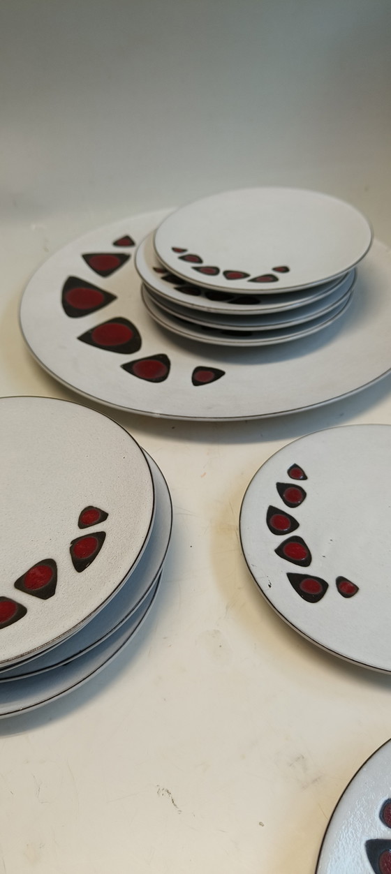 Image 1 of Potterie de Groenekan 10 piatti torta e piatto torta grande