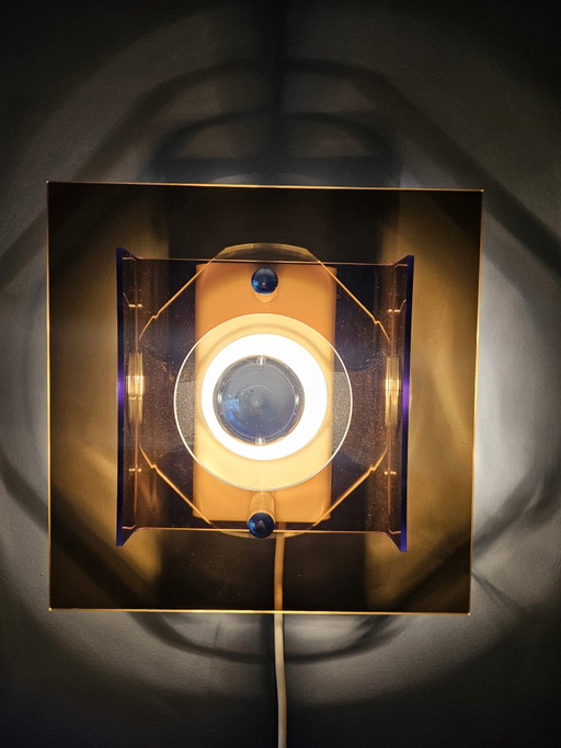 Lampe murale Herda Space Age en plexiglas