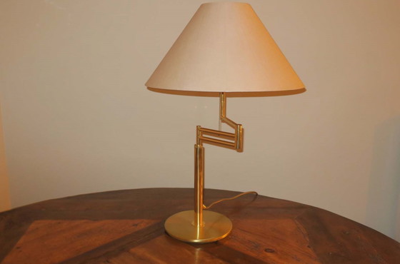 Image 1 of Relux Milano Multi-Adjustable Brass Table lamp, Italy 1970s