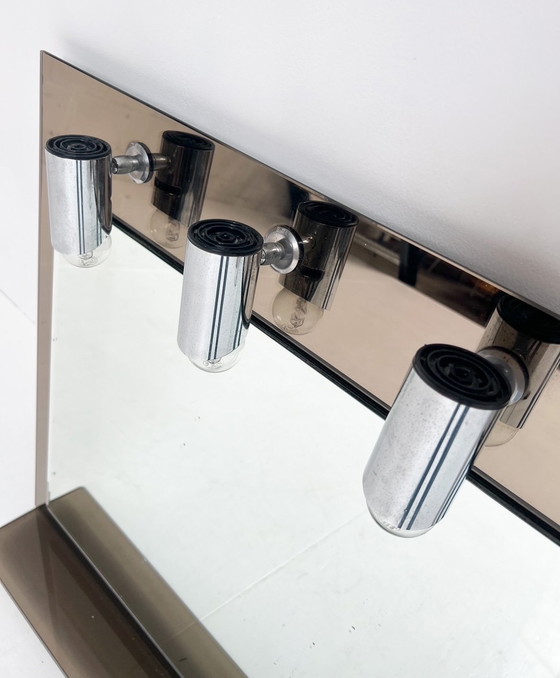 Image 1 of Midcentury Italian Makeup Mirror With Lighting, 1960s