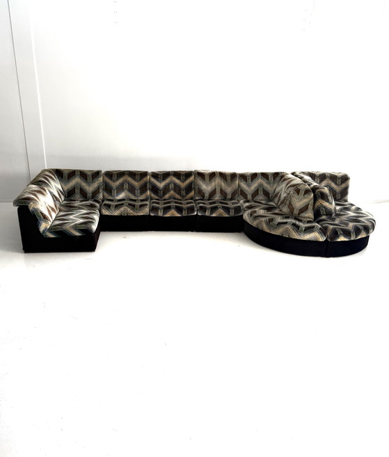 Vintage XL 9-piece modular sofa, Laauser ‘80 – Wood, Metal (photo 3 of 15)