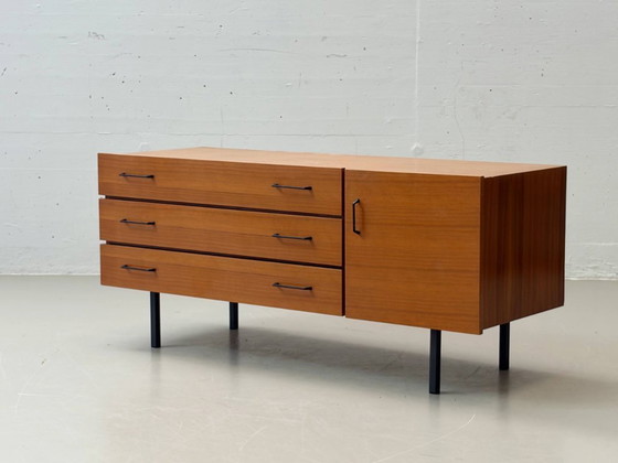 Image 1 of Scandinavian mid-century teak lowboard with drawers