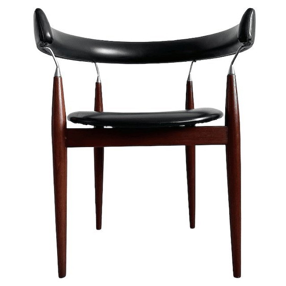 Image 1 of Set of vintage Rondo Jan Lunde Knutsen Sørli Fabrikker dining room chairs mid-century 1960's
