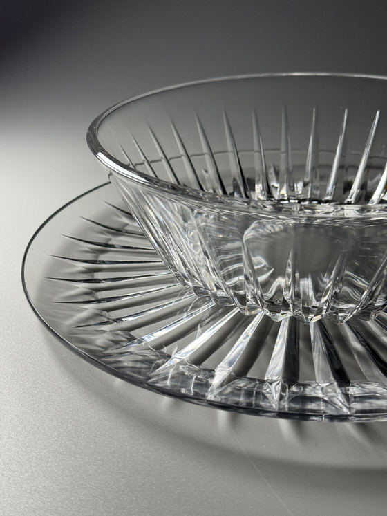 Image 1 of Val Saint Lambert “Balmoral” kristallen bord- en kommenset