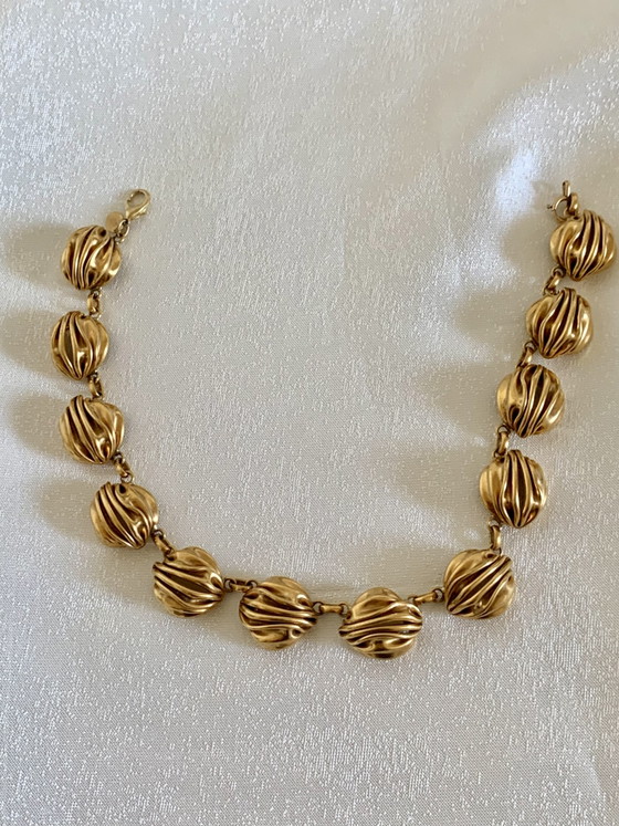 Serge Breton Signed Choker – "Froissée Mécanique" Collection – Exhibited Japan 1992 – Gifts, Brass (photo 5 of 10)